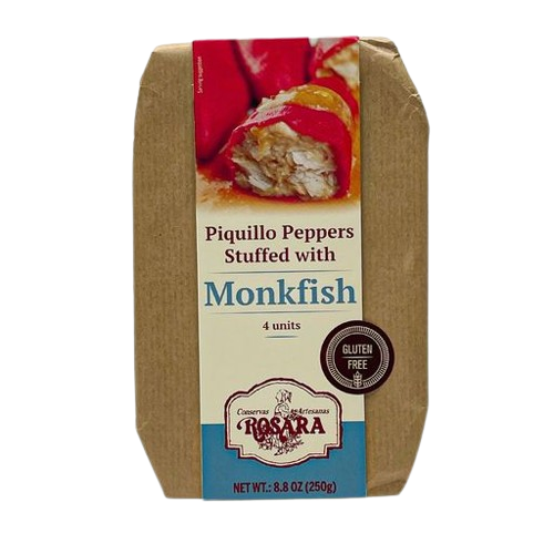 Rosara Piquillo Peppers Stuffed with Monkfish 250 g – Case of 6