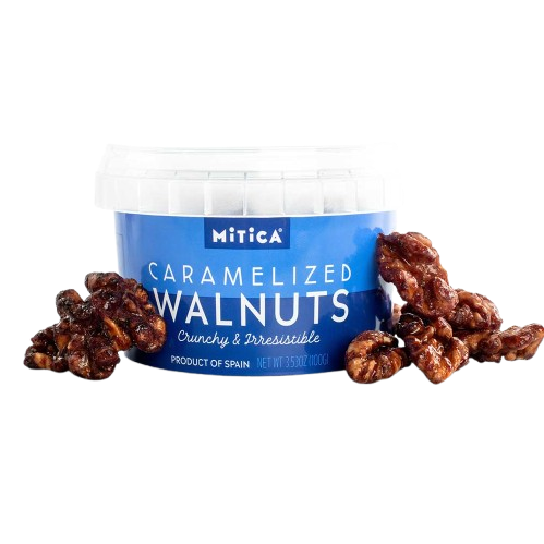 Mitica Caramelized Walnuts 3.53 oz – Case of 12