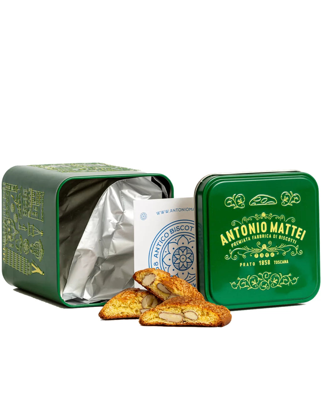 Antonio Mattei Green Edition Biscotti Tin 7oz 3 Units