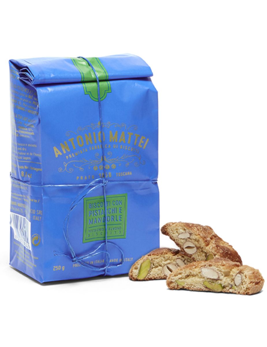 Antonio Mattei Pistachio Cantuccini 8.8oz (250gr) - 12 Units