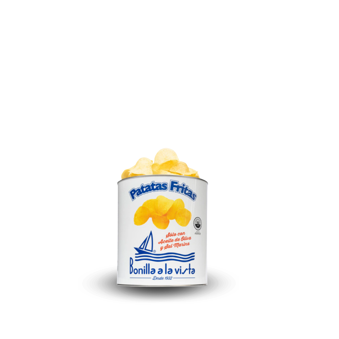 Bonilla a La Vista Potato Chips with Olive Oil Mini Can 1.41 oz (40g) 12 Units