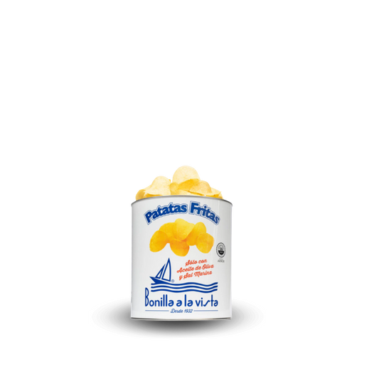 Bonilla a La Vista Potato Chips with Olive Oil Mini Can 1.41 oz (40g) 12 Units