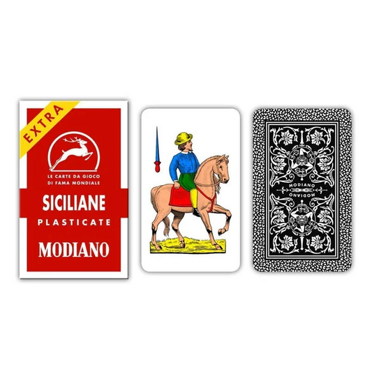 Modiano 96 Italian Siciliane Playing Cards, 14 Deck