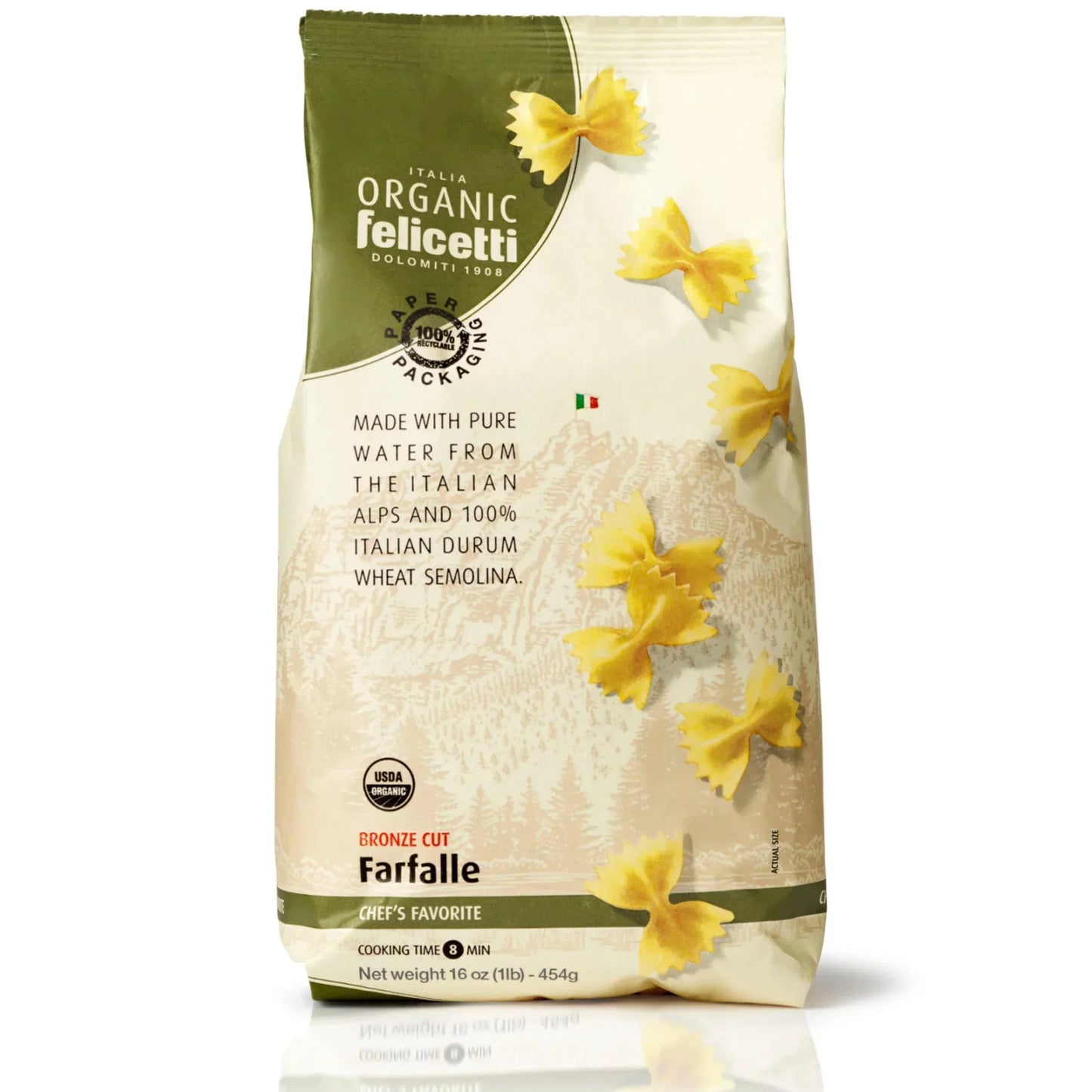 Felicetti 100% Organic Pasta 16.01oz (454gr)