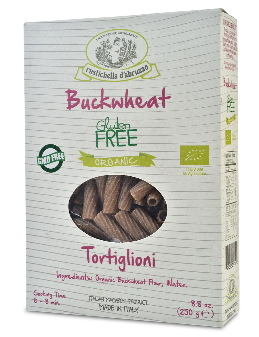 Rustichella Organic Buckwheat Tortiglioni 8.8oz 12 Units