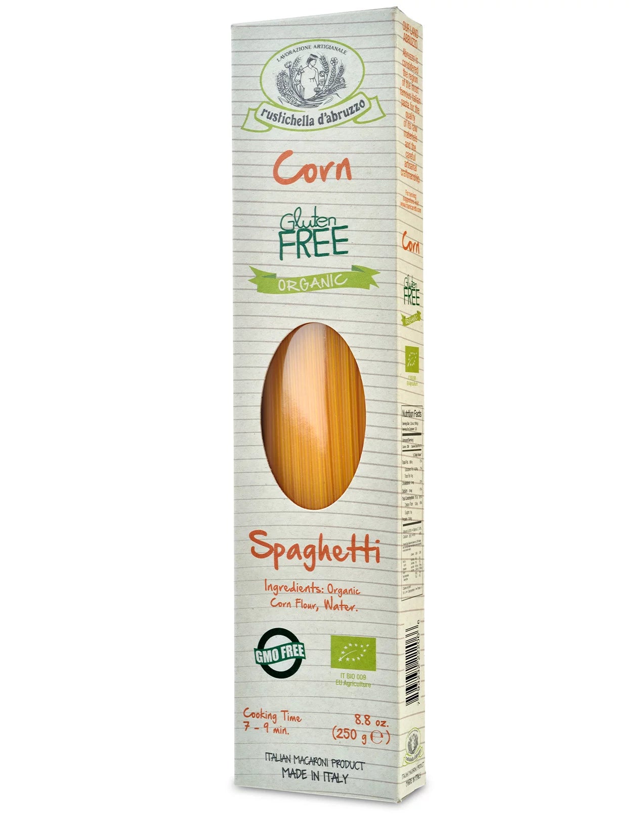 Rustichella Organic Corn Spaghetti 8.8oz 12 Units