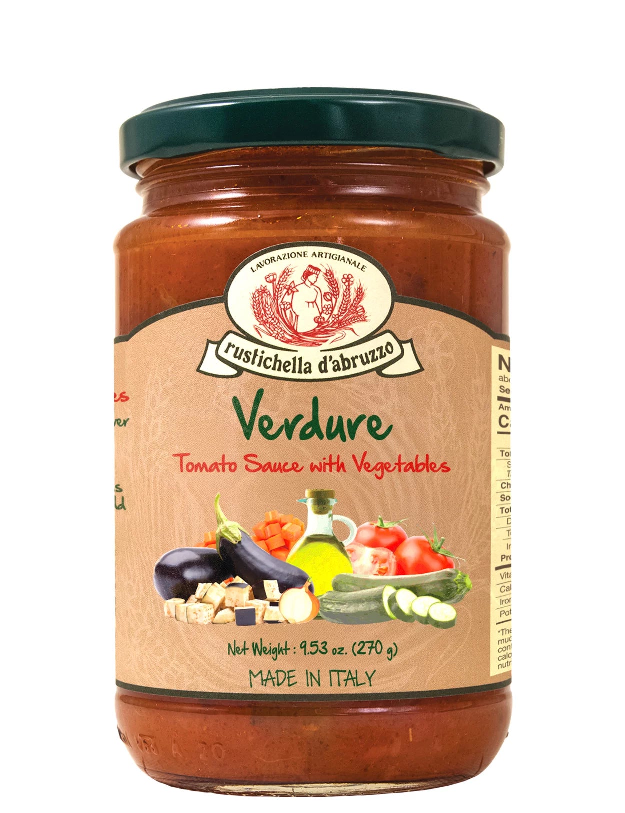 Rustichella Verdure Sauce 9.5oz 12 Units