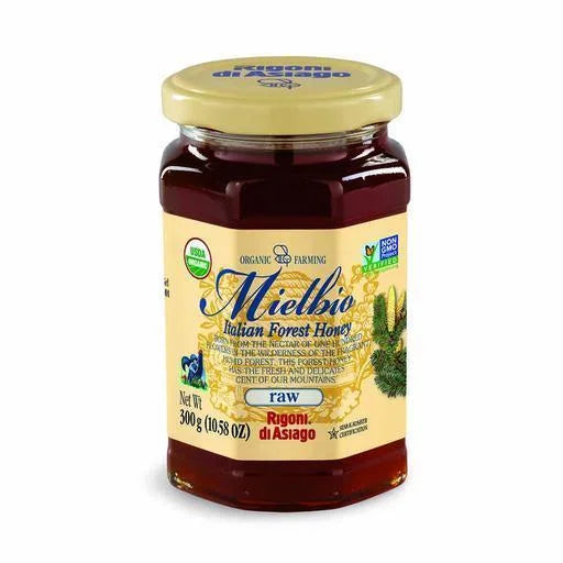 Rigoni di Asiago MielBio Organic Italian Forest  Honey  10.5oz (298gr) 6 Units