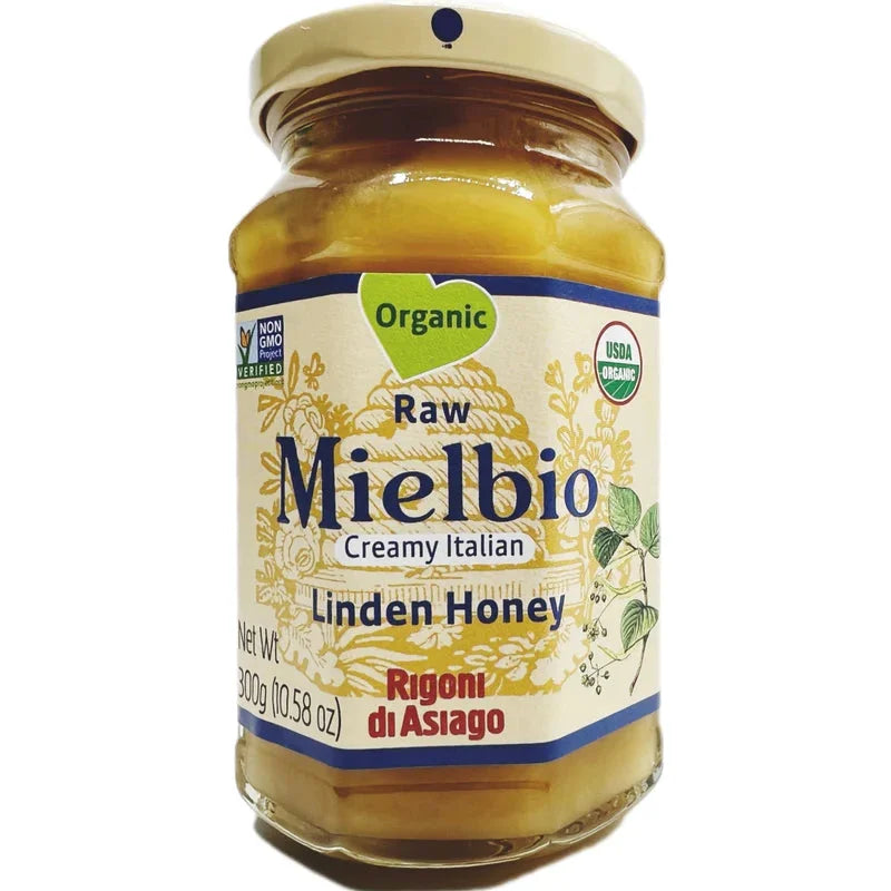 Rigoni di Asiago MielBio Organic Italian Linden  Honey  10.5oz (298gr) 6 Units