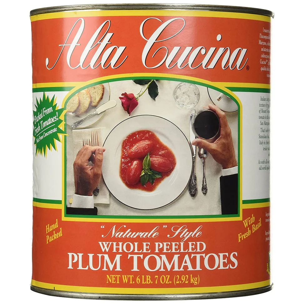 Stanislaus Alta Cucina No.10 Whole Peeled Tomatoes  Can 6.43 Lbs (2.92Kgs) 6 Units ($7.75 X Can)