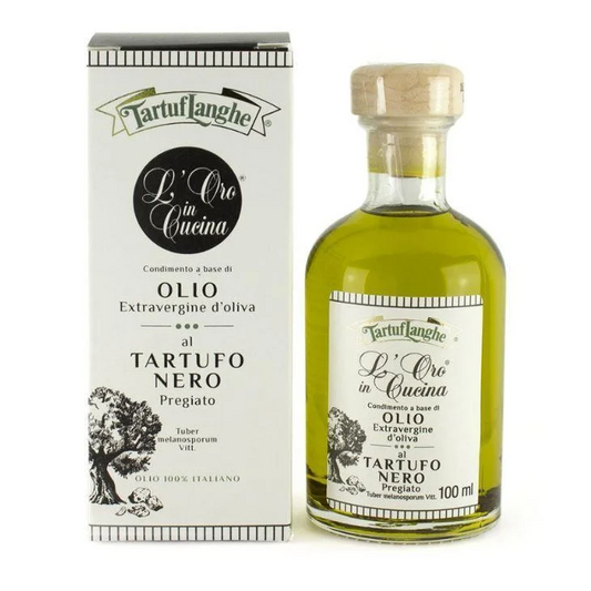 Tartuflanghe Extra Virgin Olive Oil With Black Truffle 3.40oz (100ml) 12 Units